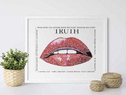 Paper Art Print of Truth