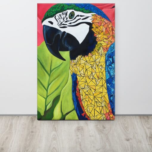 Macaw Bird Art Canvas by Susan Clifton