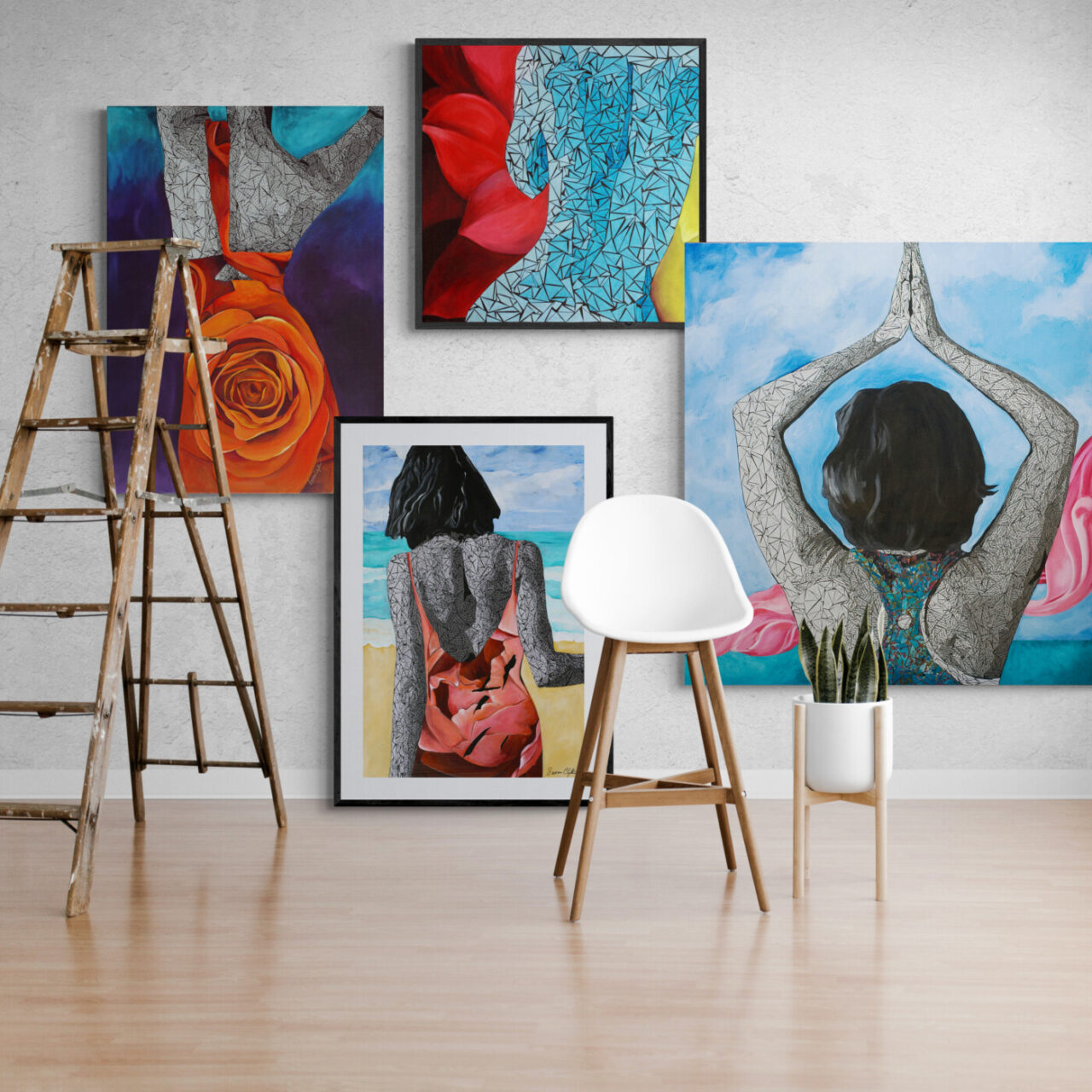 Balancing Chaos and Calm in Abstract Collage