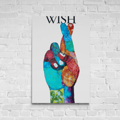 Susan Clifton | Make a Wish | 24x36 inches | Mixed media collage